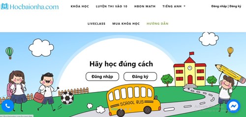 Giới thiệu hệ thông học Elearning hocbaionha.com