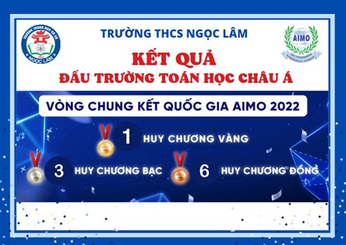 Tự hào kết quả cuộc thi Toán học  AIMO năm 2022 của học sinh trường THCS Ngọc Lâm.