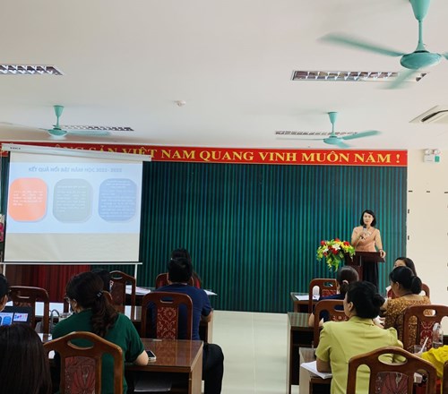 Trường THCS Ngọc Lâm tổ chức hội nghị đánh giá kết quả thực hiện nhiệm vụ năm học 2021-2022 và triển khai kế hoạch nhiệm vụ năm học 2022-2023