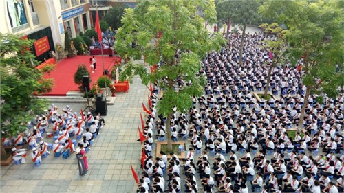 Thcs ngọc lâm tổ chức lễ khai giảng năm học 2018 - 2019