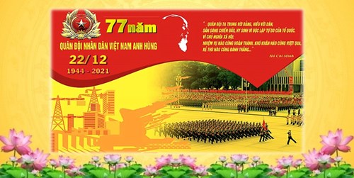 Kỷ niệm 77 Năm ngày thành lập Quân đội nhân dân Việt Nam (22/12/1944 - 22/12/2021) VÀ 32 năm ngày hội Quốc phòng toàn dân (22/12/1989 - 22/12/2021)