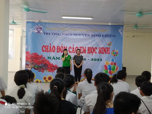 Trường THCS Nguyễn Bỉnh Khiêm chào đón học sinh năm học 2020-2021