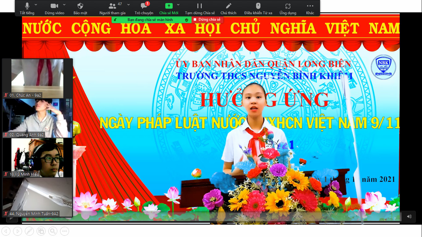 9A2-Phát động hưởng ứng ngày Pháp luật nước CHXHCN Việt Nam