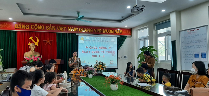 Vui Tết thiếu nhi cùng các bạn nhỏ THCS Nguyễn Bỉnh Khiêm