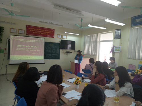 Trường THCS Phúc Đồng thực hiện chuyên đề hướng dẫn soạn giáo án tiết đọc sách Thư viện ở trường THCS