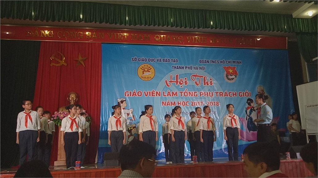 Trường THCS Phúc Đồng dự thi giáo viên làm tổng phụ trách Đội giỏi cấp Thành phố 