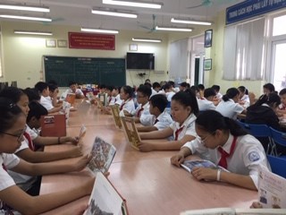 Trường THCS Phúc Đồng tổ chức ngày hội đọc sách với chủ đề:  Chuyển đổi số thúc đẩy học tập suốt đời 