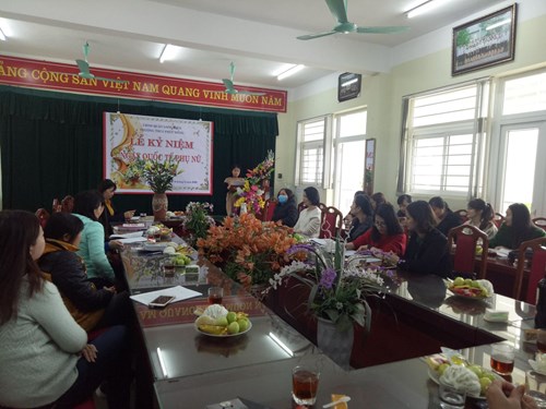 Trường THCS Phúc Đồng mít tinh kỷ niệm 110 năm ngày Quốc tế phụ nữ 8/3 (8/3/1910-8/3/2020) và 1980 năm khởi nghĩa Hai Bà Trưng