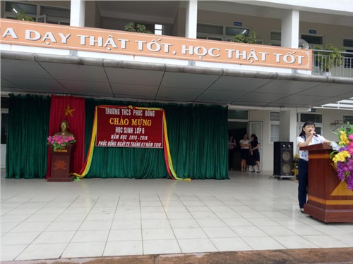 Trường THCS Phúc Đồng nhiệt liệt chào đón các con học sinh lớp 6  nhập trường