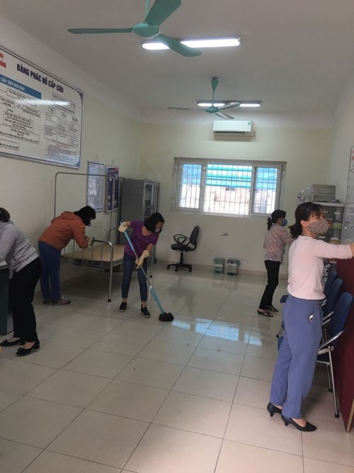 Trường THCS Sài Đồng phổ biến và thực hiện công văn 787 phòng chống dịch covid-19