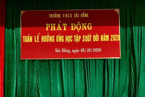 THCS Sài Đồng tổ chức tuần lễ “Hưởng ứng học tập suốt đời” năm 2020
