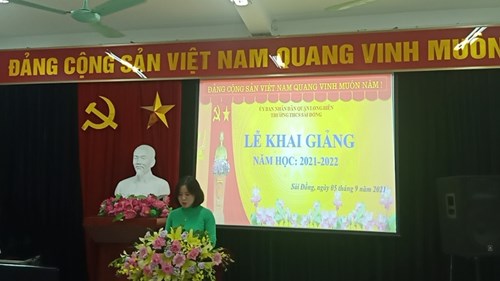 Khai giảng Trường THCS Sài Đồng năm học 2021-2022 Ngày khai trường “đặc biệt”!