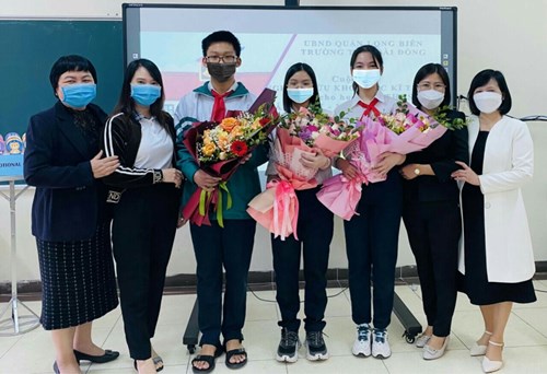 Trường THCS Sài Đồng  Tham Gia Thi Khoa Học Kĩ Thuật Dành Cho Học Sinh Trung Học Cấp Quận Năm Học 2021-2022