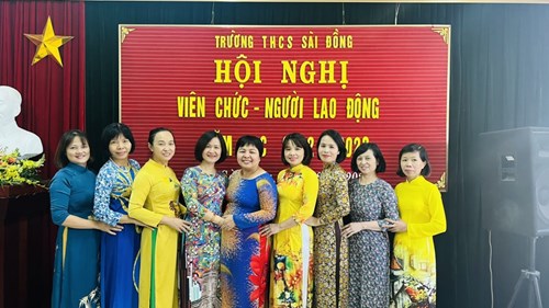 TrườngTHCS Sài Đồng đã tổ chức thành công  Hội nghị viên chức – Người lao động năm học 2022-2023