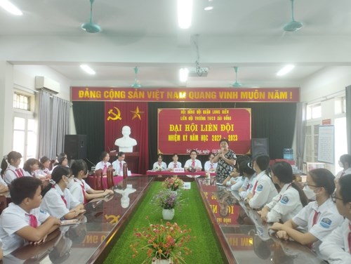 Liên đội Trường THCS Sài Đồng đã tổ chức thành công Đại hội Liên đội nhiệm kỳ năm học 2022-2023