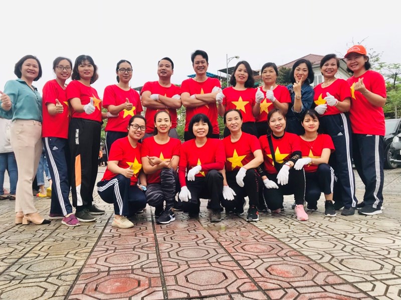 Thầy cô trường THCS Sài Đồng hào hứng tham gia “Ngày hội văn hóa thể thao” quận Long Biên năm học 2020 – 2021
