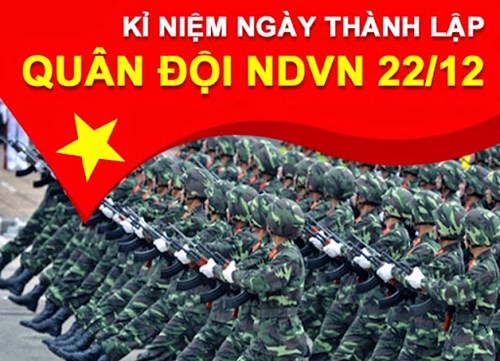Chào mừng 77 năm ngày thành lập Quân đội nhân dân Việt Nam”  trong tiết sinh hoạt dưới cờ của Liên đội trường THCS Thạch Bàn