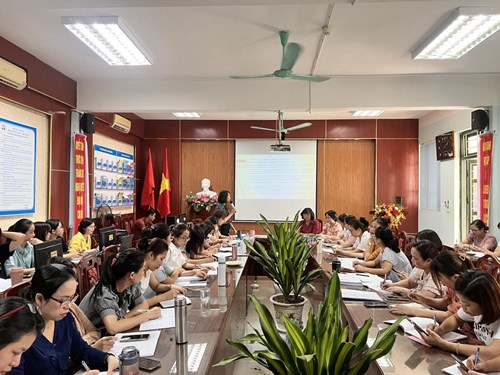 Trường THCS Thượng Thanh tổ chức Hội nghị triển khai nhiệm vụ năm học 2022 - 2023