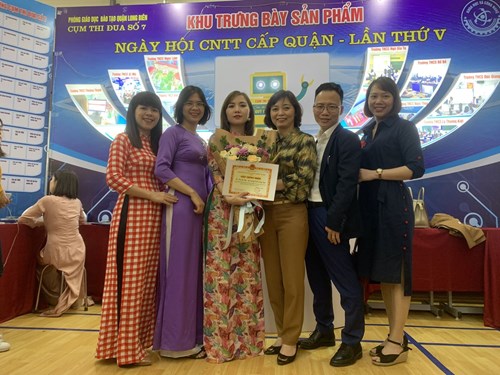 Trường THCS Thượng Thanh tham gia Ngày hội CNTT cấp quận lần thứ V