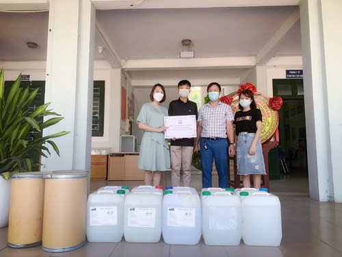 THƯ CẢM ƠN - PHHS em Vũ Ngọc Đức lớp 8A1 ủng hộ nhu yếu phẩm phòng chống dịch Covid-19 cho Quỹ phòng chống dịch trường THCS Thượng Thanh