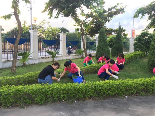 Trường THCS Thượng Thanh ra quân diệt bọ gậy, phòng chống dịch sốt xuất huyết