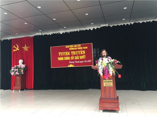 Trường THCS Thượng Thanh tổ chức tuyên truyền phòng chống sốt xuất huyết