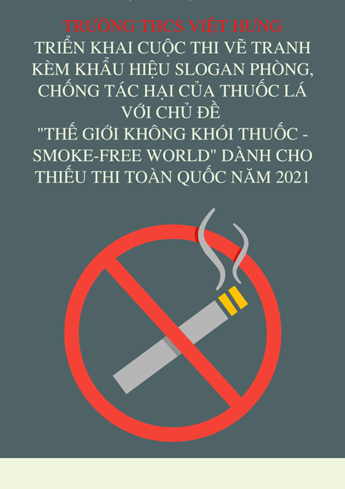 Phát động cuộc thi vẽ tranh kèm khẩu hiệu slogan phòng, chống tác hại của thuốc lá (21/10)
