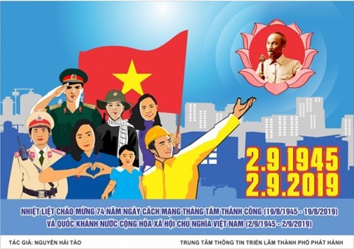 BÀI TUYÊN TRUYỀN Kỷ niệm 74 năm ngày Cách mạng tháng Tám thành công (19/8/1945-19/8/2019), 74 năm ngày Quốc khánh nước CHXHCN Việt Nam (2/9/1945-2/9/2019)