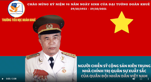Đại tướng Đoàn Khuê - Người chiến sĩ cộng sản kiên trung, nhà chính trị quân sự xuất sắc của quân đội nhân dân Việt Nam.