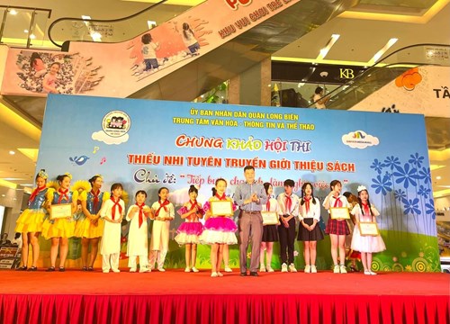 Học sinh DKPS đại diện thiếu nhi phường Việt Hưng dự thi  Tuyên truyền giới thiệu sách 