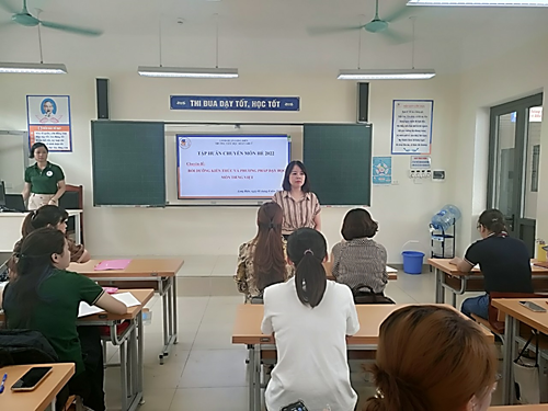 Trường Tiểu học Đoàn Khuê tổ chức tập huấn chuyên môn hè 2022 với Chuyên đề 1: Bồi dưỡng kiến thức và phương pháp dạy học môn Tiếng Việt – Phần “Từ”