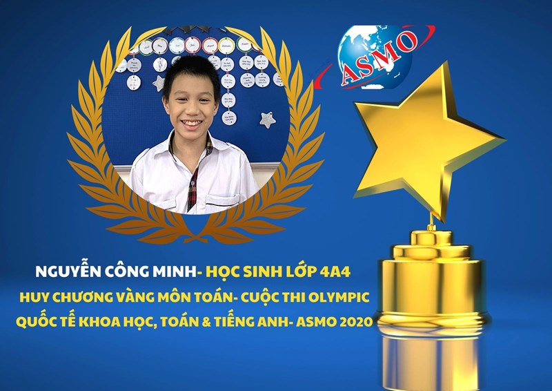 Những tấm huy chương chinh phục ASMO 2020 của học sinh Đô thị Sài Đồng