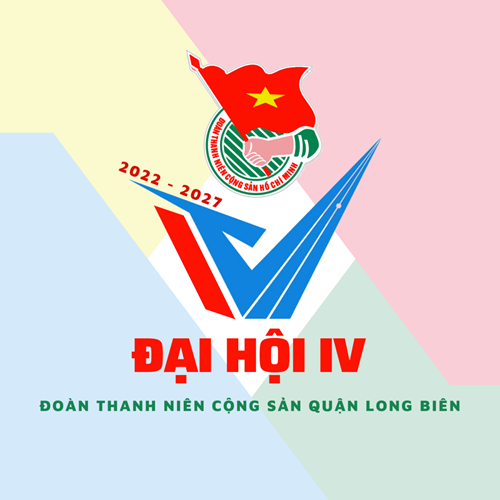 Tác phẩm dự thi: Thiết kế biểu trưng tuyên truyền Đại hội đại biểu Đoàn TNCS Hồ Chí Minh quận Long Biên lần thứ IV, nhiệm kỳ 2022 – 2027