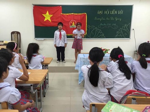 Tiểu học Đức Giang tổ chức Đại hội Liên đội