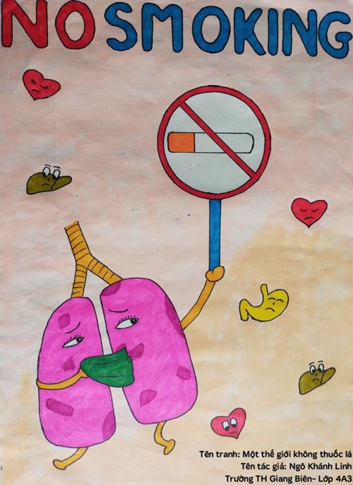 Cuộc thi vẽ tranh kèm khẩu hiệu Slogan phòng, chống tác hại của thuốc lá