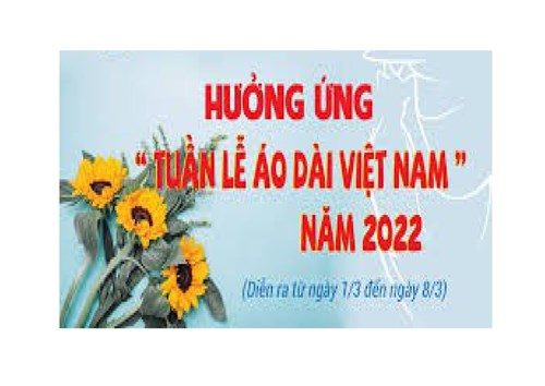 Tổ năng khiếu trường Tiểu học Giang Biên hưởng ứng Tuần lễ Áo dài Việt Nam năm 2022