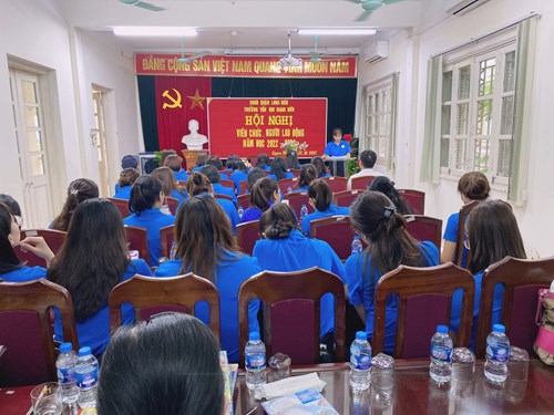 trường TH Giang Biên tổ chức HỘI NGHỊ VIÊN CHỨC, NGƯỜI LAO ĐỘNG NĂM HỌC 2022 - 2023