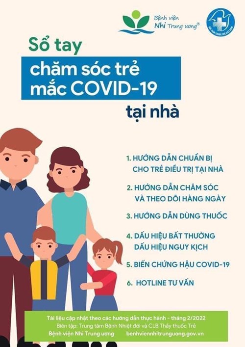 Hướng dẫn chăm sóc trẻ mắc COVID -19 tại nhà