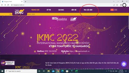 Danh sách học sinh tham gia cuộc thi toán quốc tế IKMC 2022 - Trường TH Giang Biên