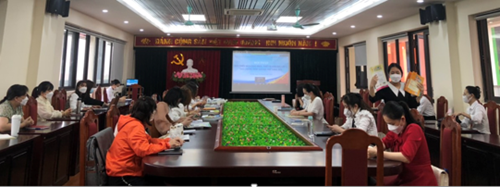Cán bộ, giáo viên trường Tiểu học Giang Biên tham gia  “Hội nghị giới thiệu trực tuyến về các bộ Sách giáo khoa lớp 3” năm học 2022 – 2023