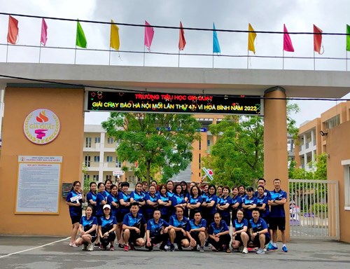Trường Tiểu học Gia Quất hưởng ứng Giải chạy báo Hà Nội mới lần thứ 47