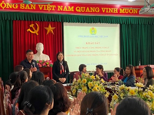 Công đoàn giáo dục Việt Nam tổ chức khảo sát đề tài tại trường TH Gia Thụy
