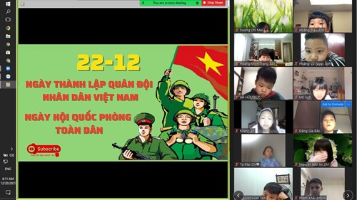 Trường Tiểu học Gia Thụy với hoạt động giáo dục truyền thống kỷ niệm ngày thành lập Quân đội nhân dân Việt Nam