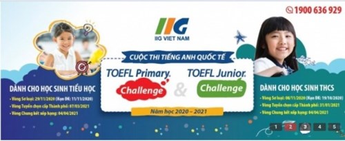 Sôi động Vòng 1 cuộc thi tiếng Anh quốc tế  TOEFL Primary Challenge 2020-2021 tại Trường Tiểu học Gia Thụy