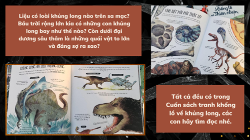 Cuốn sách tranh khổng lồ về khủng long