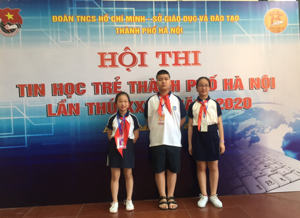 Học sinh trường Tiểu học Long Biên với cuộc thi Tin học trẻ Thành phố Hà Nội lần thứ 25