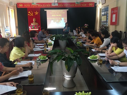 Trường Tiểu học Long Biên tổ chức Hội nghị Cha mẹ học sinh đầu năm  năm học 2018 – 2019