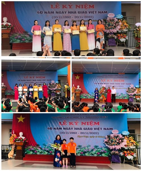 Trường Tiểu học Lý Thường Kiệt tổ chức Lễ kỷ niệm 40 năm Ngày Nhà giáo Việt Nam (20/11/1982 - 20/11/2022)