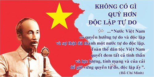 Tuyên truyền nhân dịp kỷ niệm 77 năm ngày Cách mạng tháng Tám thành công (19/8/1945-19/8/2022), 77 năm ngày Quốc khánh nước CHXHCN Việt Nam (2/9/1945-2/9/2022)