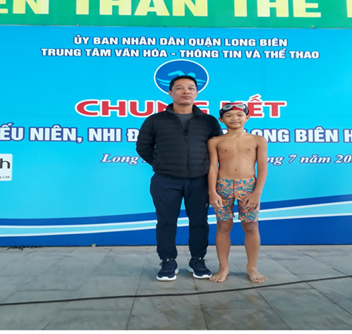 Học sinh trường Tiểu học Ngọc Lâm tham gia và đạt giải cao trong  Cuộc thi bơi Hội khỏe Phù Đổng 